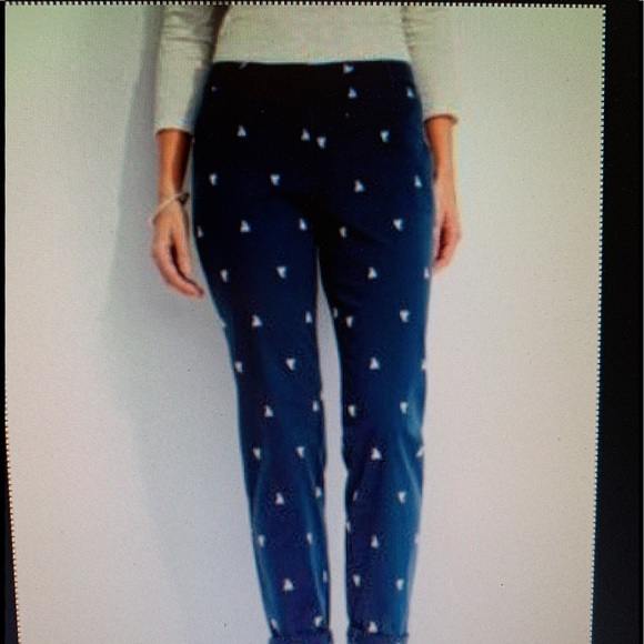 Talbots Pants - TALBOTS WEEKEND CHINO PANTS SIZE 2 Navy/MULTI NWT!